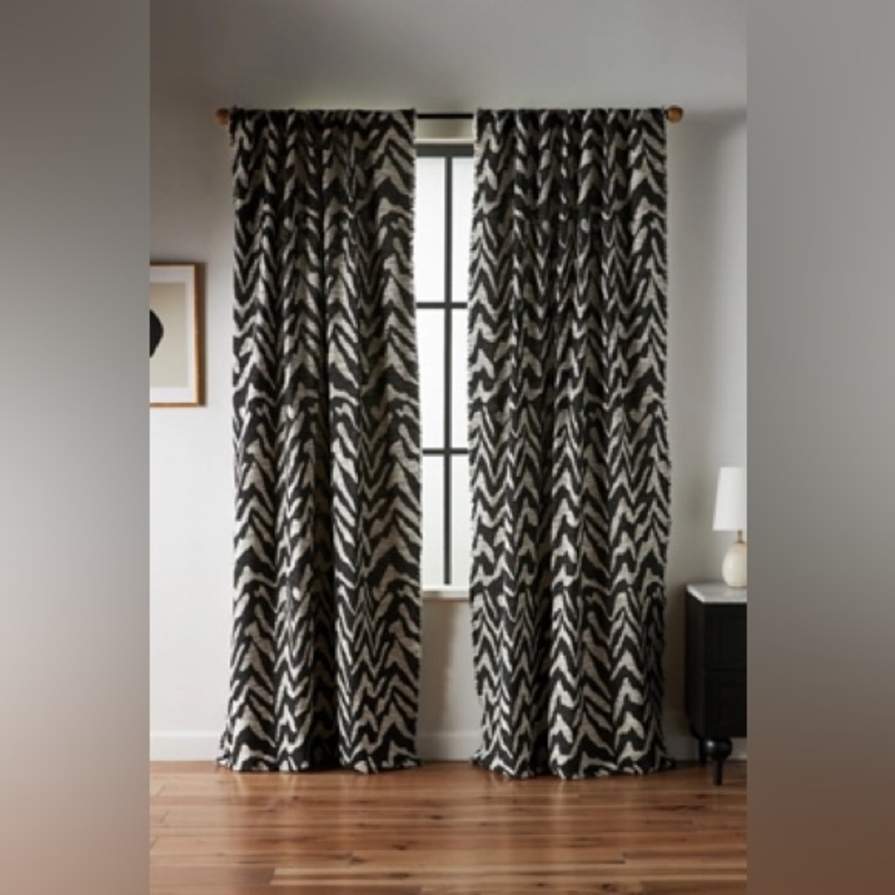 Black and White Chevron Curtains